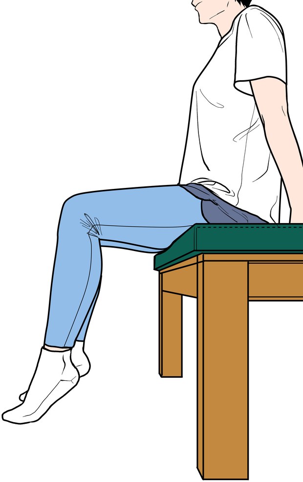 앉아 발뒤꿈치 들기