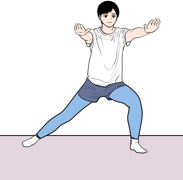 사이드 스쿼트 운동