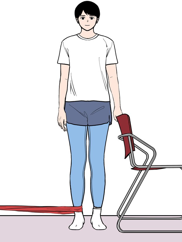 고관절 벌림근 강화운동: 서서