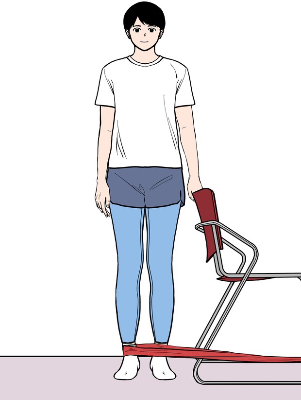 고관절 벌림근 강화운동: 서서