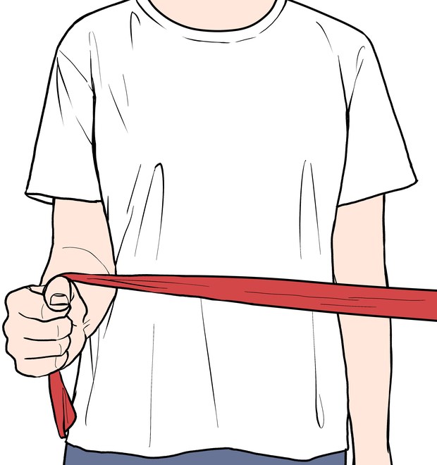 외회전근 강화운동: 밴드