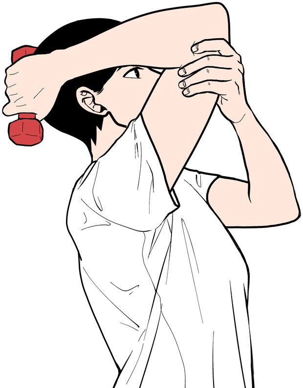삼두근 강화: 아령